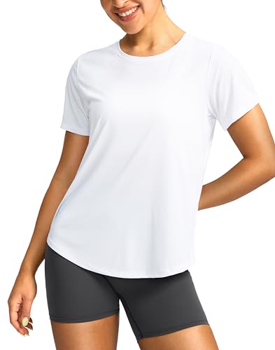 Workout Tops for Women UPF 50+ Sun Protection Dry Fit Athletic Gym