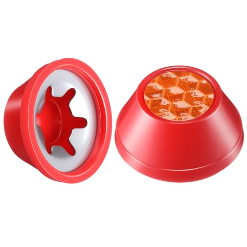 Red Hub Caps for Radio Flyer Wagon - 2 Pack