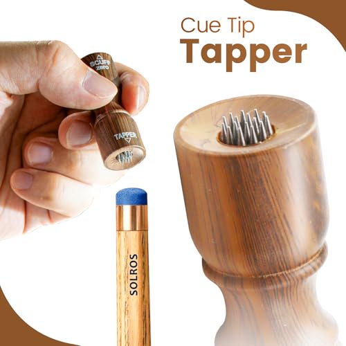 Billiard Shaper Tool for Cue Tips - Solid Wood Design - Original