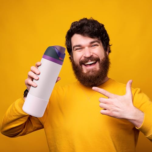 Silicone Water Bottle Boot - 2PCS Grey+Pink for Owala 24oz