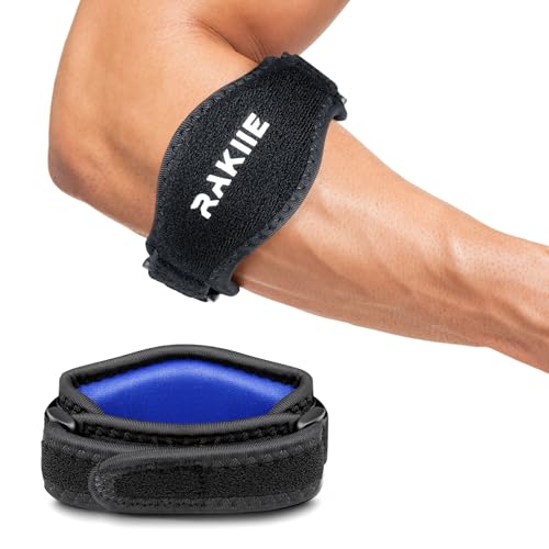 Tennis Elbow Brace with Adjustable Strap - Dark Blue, 1 Pack