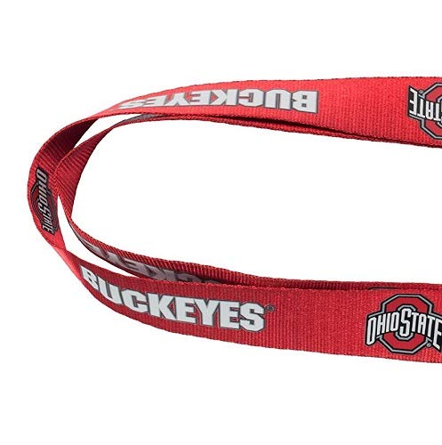 Ohio State Buckeyes Team Lanyard with Key Ring - 24 Inch