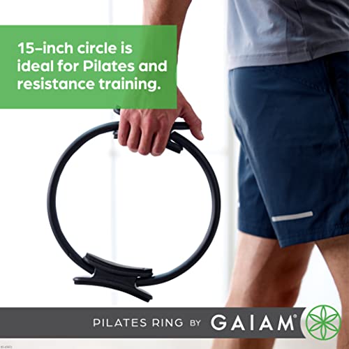15" Pilates Ring for Toning Arms, Legs & Core | Lightweight & Flexible