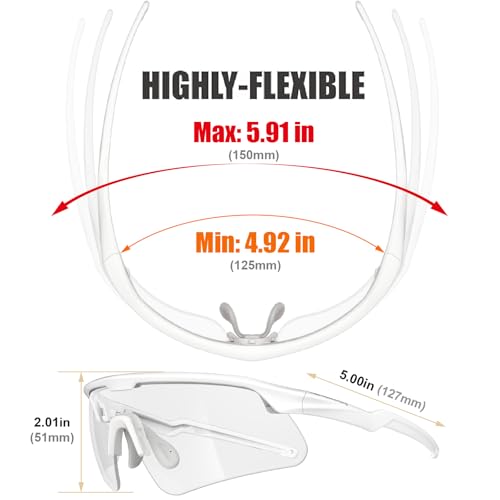 Eye Protection Anti Fog Sport Safety Glasses for Women Men Running Cycling Riding Pickleball Range S54