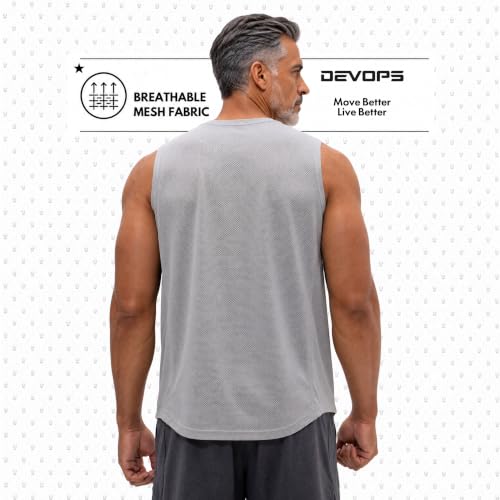 Men's Sleeveless Muscle Tank Top - 3 Pack, Moisture Wicking Activewear