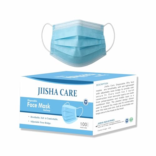 Disposable Face Masks, Medical Grade 3 Ply Protection for Adults - Comfortable, Soft, Breathable, 3 layer