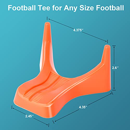 Football Kicking Tee Stand Set for Practice & Display - 6 Pcs