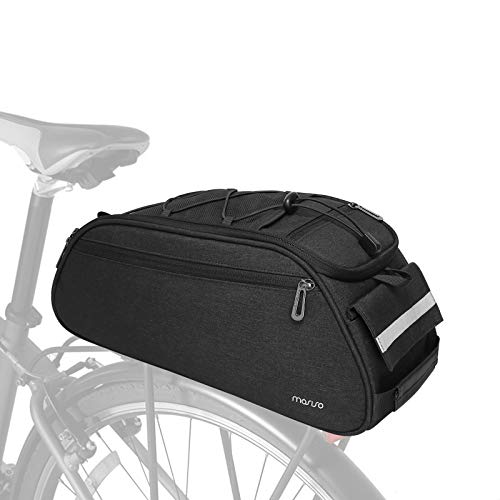 Waterproof Bike Rack Bag - 12L Trunk Pannier - Black