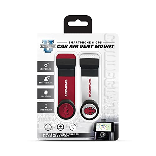 NCAA Phone Holder Vent Mount 2-Pack - Arkansas Razorbacks