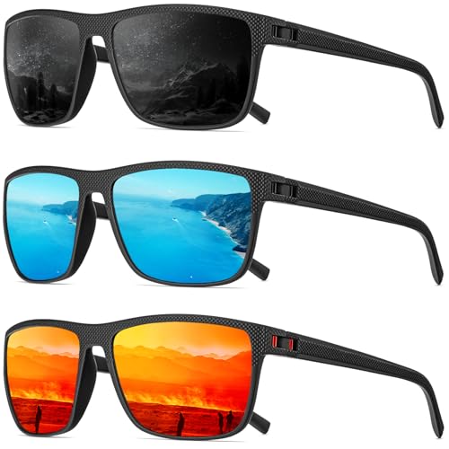 Polarized Sunglasses for Men - UV400 Lightweight Sun Glasses