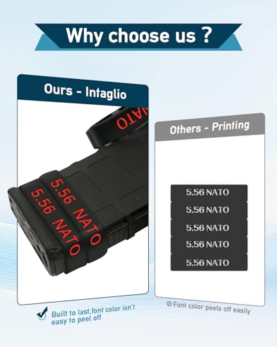 5.56 Magazine Marking Bands - 10 Pack for Quick Identification