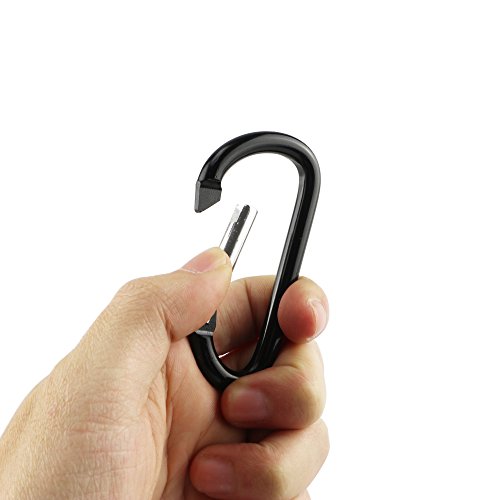 Aluminum Carabiner Clip Snap Hook Keyring 1.6 Inch - 10P/20P