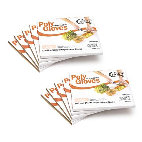 Choice Poly Disposable PE Gloves - Large - Pack of 1000