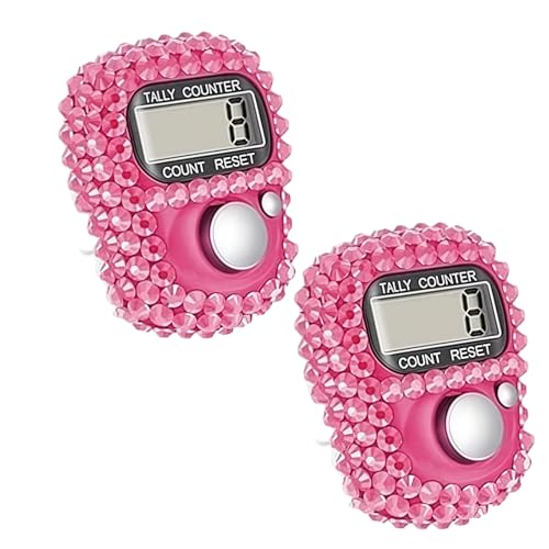 Pink Electronic Tally Counter - 2 Pack with LCD Display