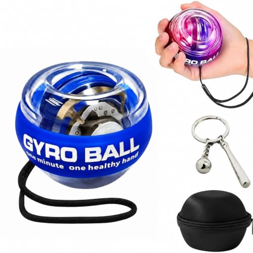 Gyro Ball Wrist Exerciser - Auto-Start Hand Grip Strengthener
