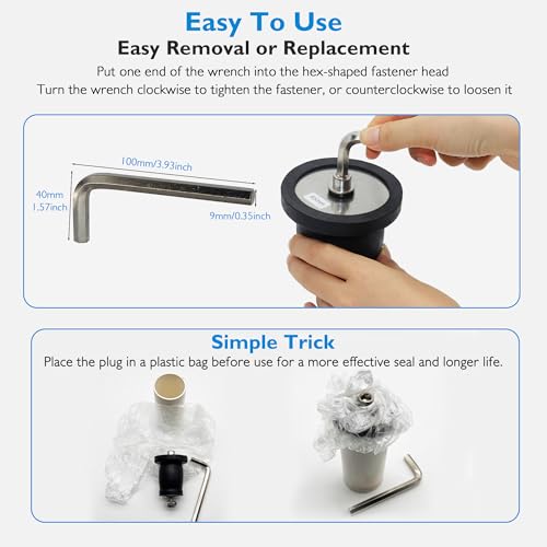 Expandable Rubber Pipe Plug 65-80mm | 2-9/16"–3-1/8" Sealing Cap for Sewer & Drainage