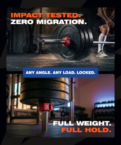 All Black Lock-Jaw PRO 2 2-Inch Olympic Barbell Collars / Clamps