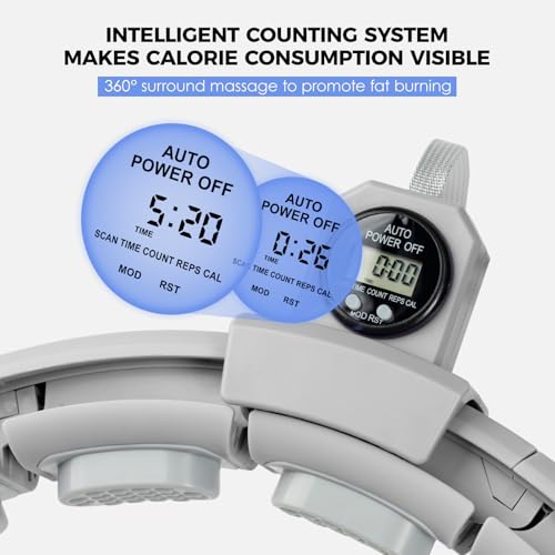 Weighted Fitness Hoop with Digital Counter - Adjustable 30-50 Inch