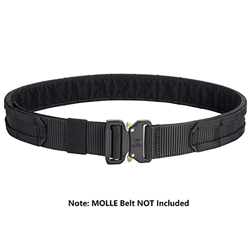 Elastic Belt Keepers for 1.75"-2" Wide Straps - Black, 4 Pcs
