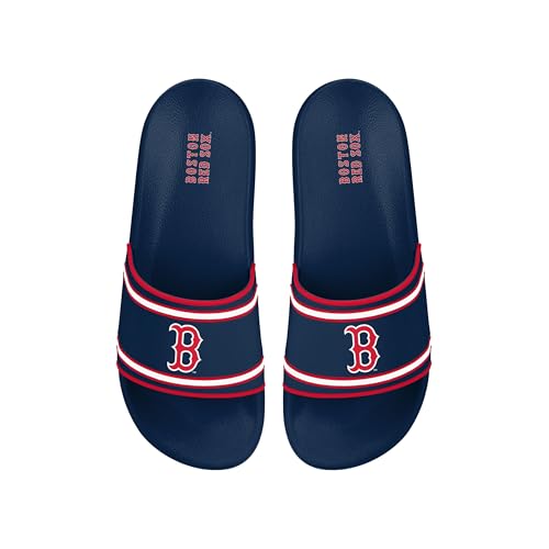 Boston Red Sox Men's Sports Slippers - Navy Team Logo Slides