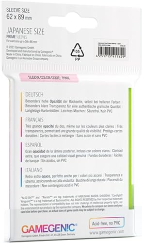 Japanese Size Card Sleeves 60CT - Lime - Protective Matte Gaming Card Covers