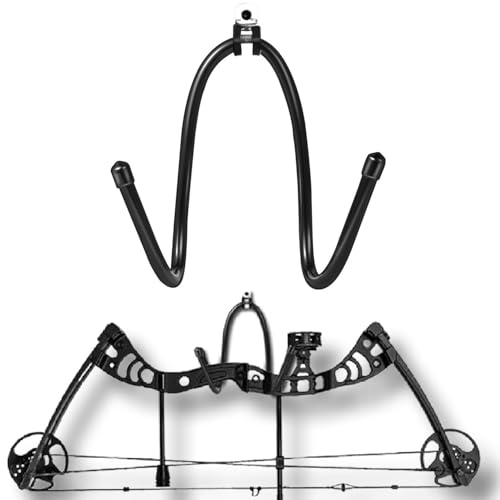 Bow Wall Mount Holder - Archery Rack with Rubber Protection - 22 lbs Capacity - Variation 1