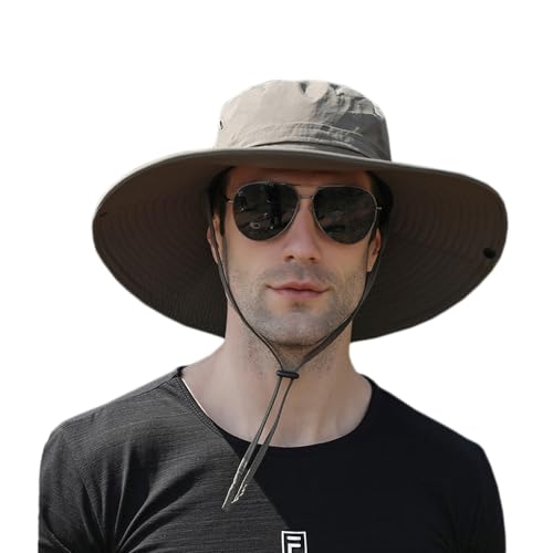 Waterproof Breathable Wide Brim Bucket Sun Hat with UV Protection