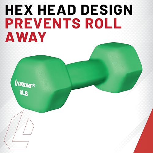 Neoprene Dumbbell Weights - Premium Quality for Home Gym - 1-10 lbs