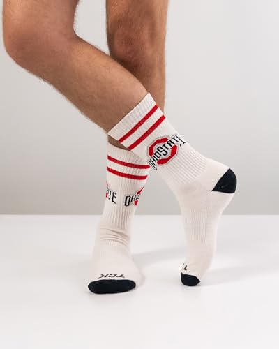Ohio State Buckeyes Vintage Socks - Classic Soft Cotton, Large