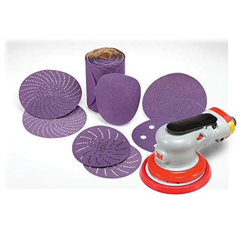 3M Stikit Disc 775L, 87430, Multi Pack, 5 in x NH, 240+, 320+, 400+ Coating Cut Cutting Angle Flute Purple