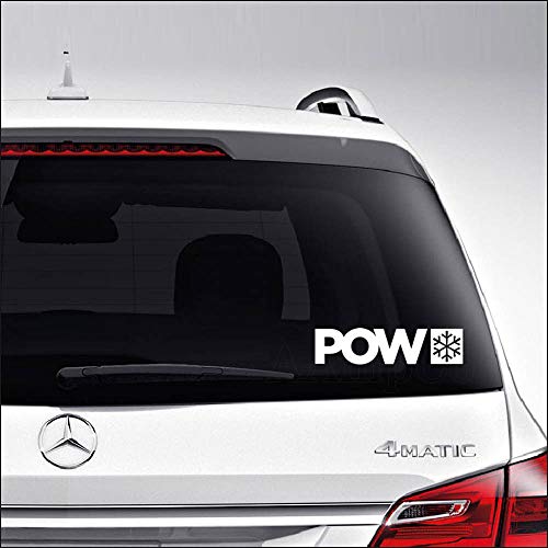 Protect Our Winters Snowflake Vinyl Decal - 6 Inch - Gloss White