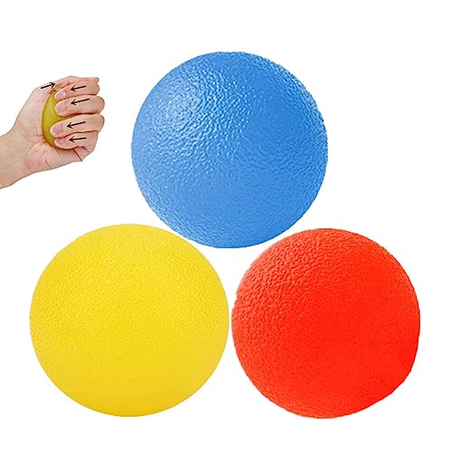 Hand Exercise Balls - Stress Relief & Strength Training - 3 Resistance Levels