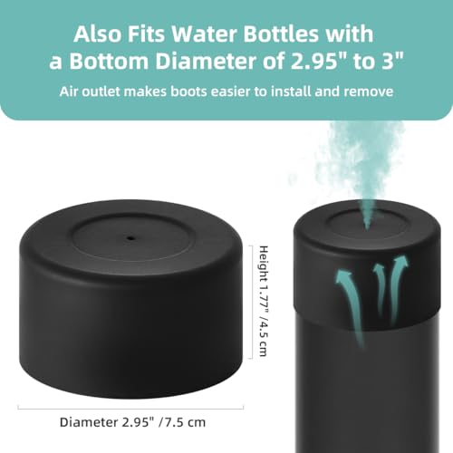 Silicone Protective Boot for Yeti Bottles & Tumblers - Black & Transparent