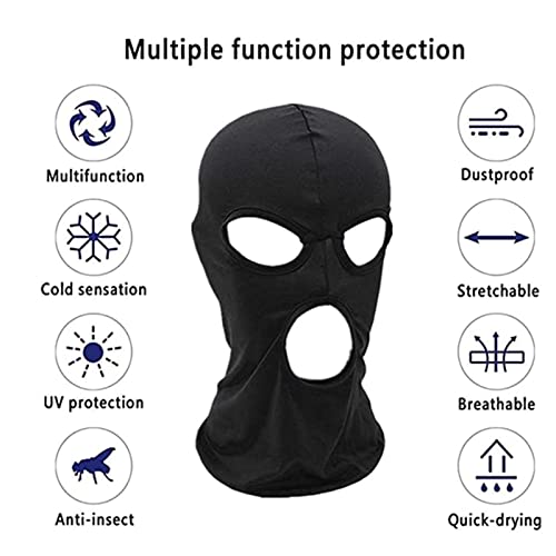 Thin Full Face Balaclava Ski Mask for Men & Women - One Size