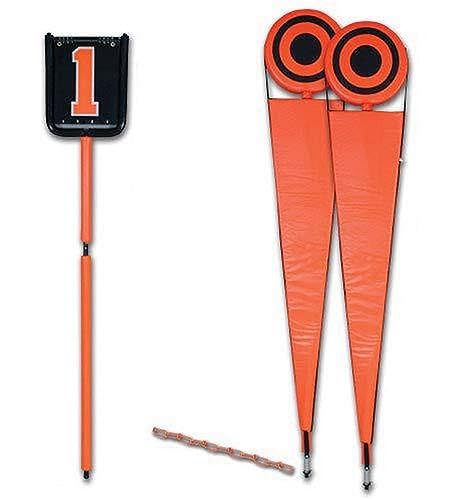 Deluxe Football Down Indicator Box and Chains Set - Orange