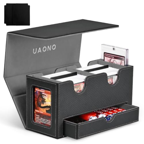 MTG Commander Deck Box with Magnetic Card Holders & Dice Tray