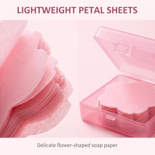 300pcs Portable Disposable Soap Sheets - Scented Travel Hand Washing Paper