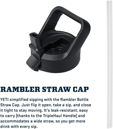 YETI Rambler 26 oz Bottle Venom Vacuum Insulated Stainless Steel with Color Matching Straw Cap