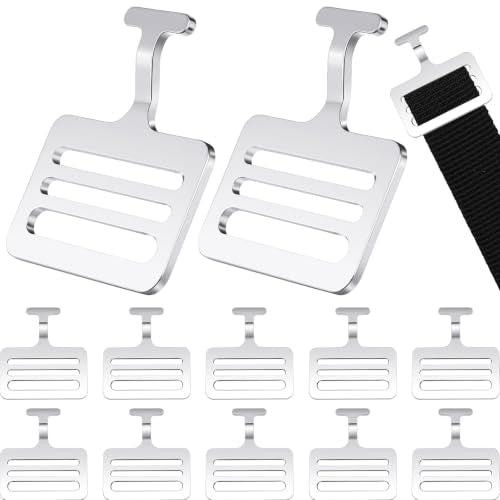 Shoulder Pad T Hook - 12 Pack, 1.5 Inch Silver Football Hooks