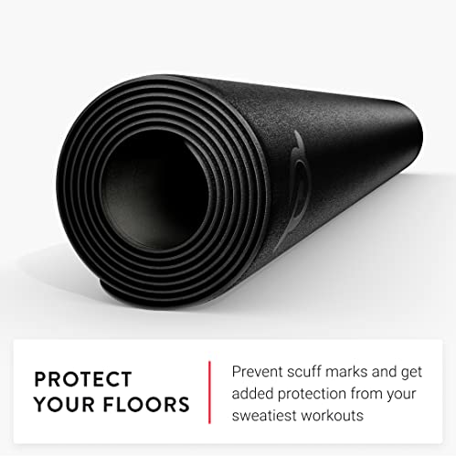 High-Density Exercise Bike Mat - 72" x 36" Non-Slip Floor Protector