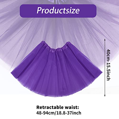 Dark Purple Tulle Tutu Skirt for Women - Vintage Style