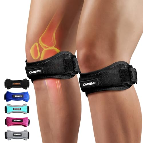 Patella Tendon Knee Straps 2-Pack for Pain Relief & Support