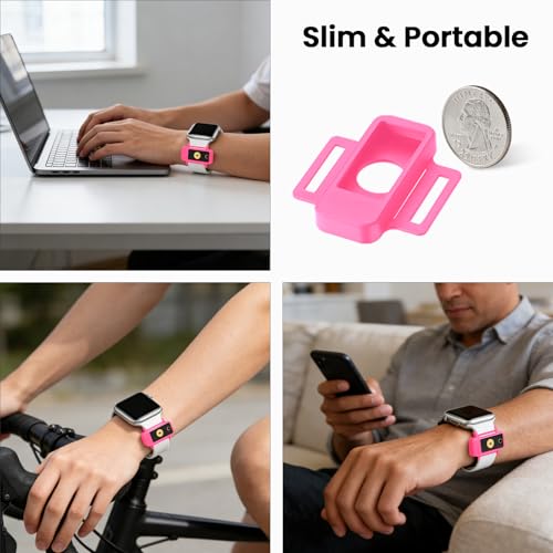 Watchband Holder for YubiKey 5 NFC & YubiKey 5C NFC - Hot Pink