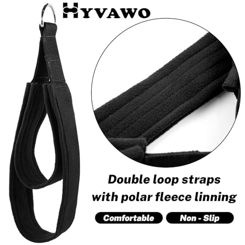 Durable Pilates Straps with Double Loop & D-Ring - 1 Pair