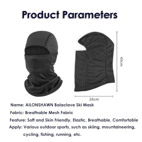 Ski Mask Balaclava - Summer Face Mask for UV Protection - Pink