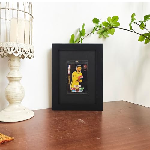 Wooden 6x8 Sports Card Display Case with UV Glass, Wall Mount 1 Card