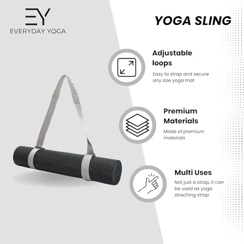 Yoga Mat Bag with Adjustable Strap & Multi Pockets - Slate Sling