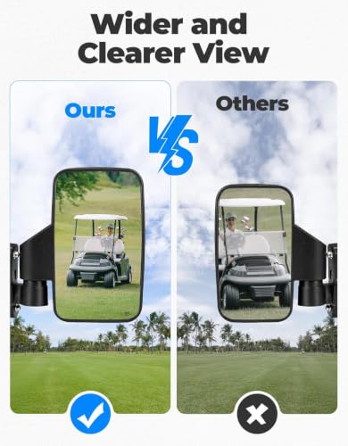 Magnetic Side Mirror for Golf Carts, Tractors, UTVs, and Off-Road Vehicles
