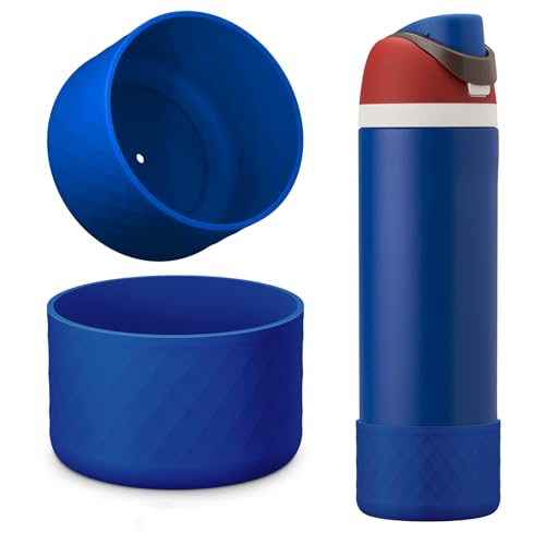 Silicone Boot Sleeve for Owala Water Bottles - 2PCS Old Blue