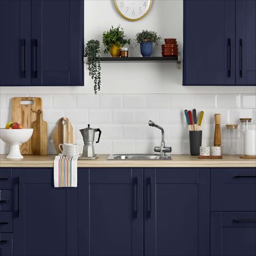 Wudnaye Blue Contact Paper Dark Blue Peel and Stick Wallpaper 15.7in¡¿118in Pure Blue Wallpaper Self Adhesive Contact Paper Waterproof Wallpapers Removable for Desk Wallcovering Furniture Countertop